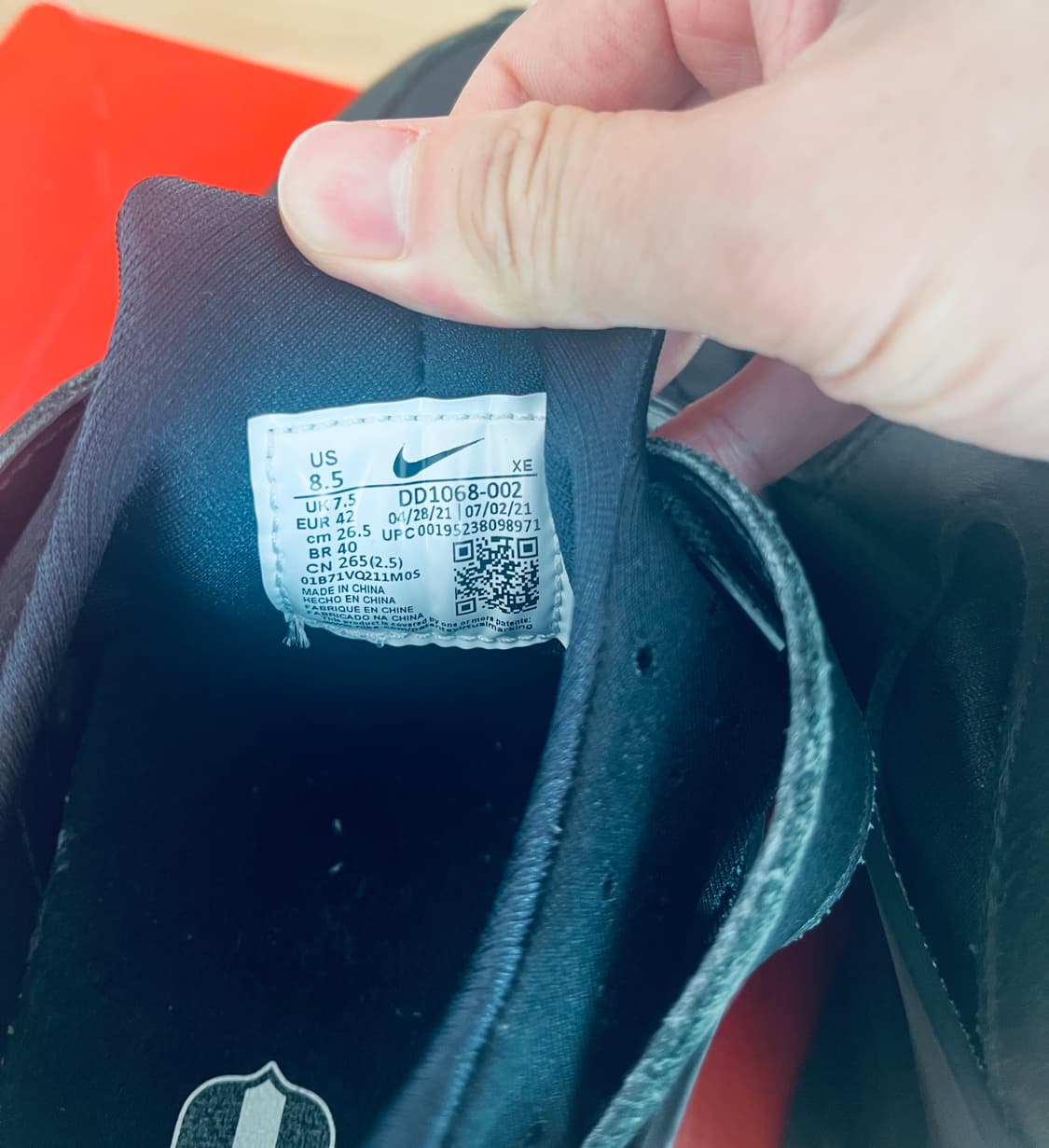 나이키 허라취 트리플블랙 255 상품이미지5