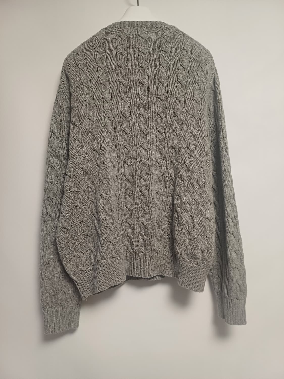 폴로 랄프로렌 코튼 케이블 니트 (그레이/XL/105-110) 상품이미지3