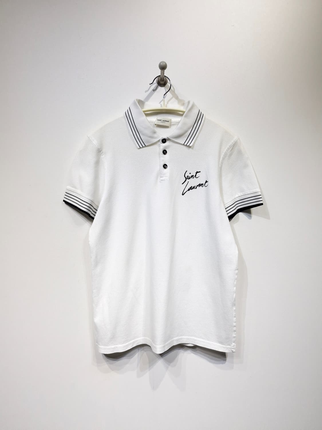 SAINT LAURENT 생로랑 19ss 로고 폴로 티셔츠 상품이미지1