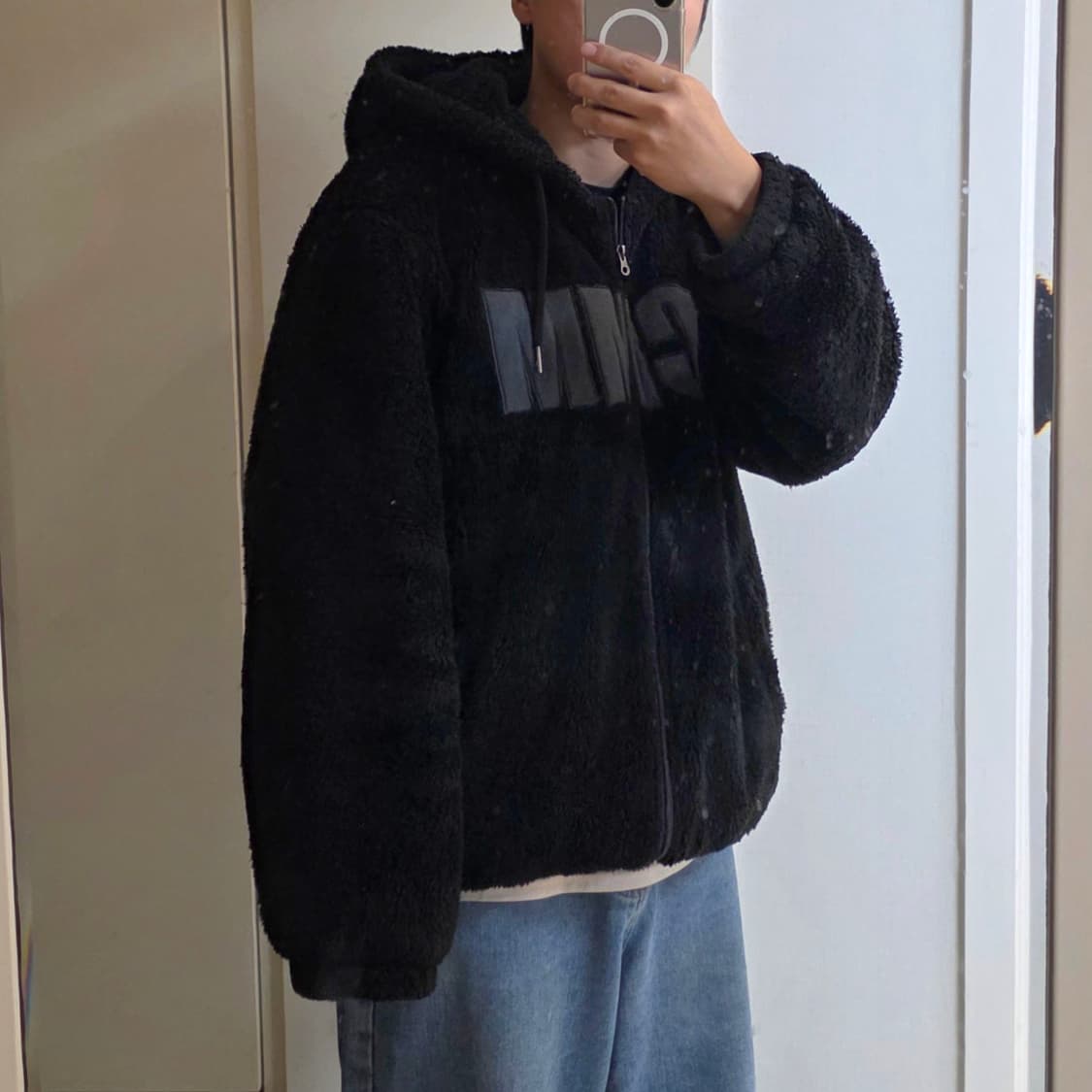 fmcc 뽀글이 후드집업 XL 양털 후드집업 105 뽀글이 후드티 XL  상품이미지4
