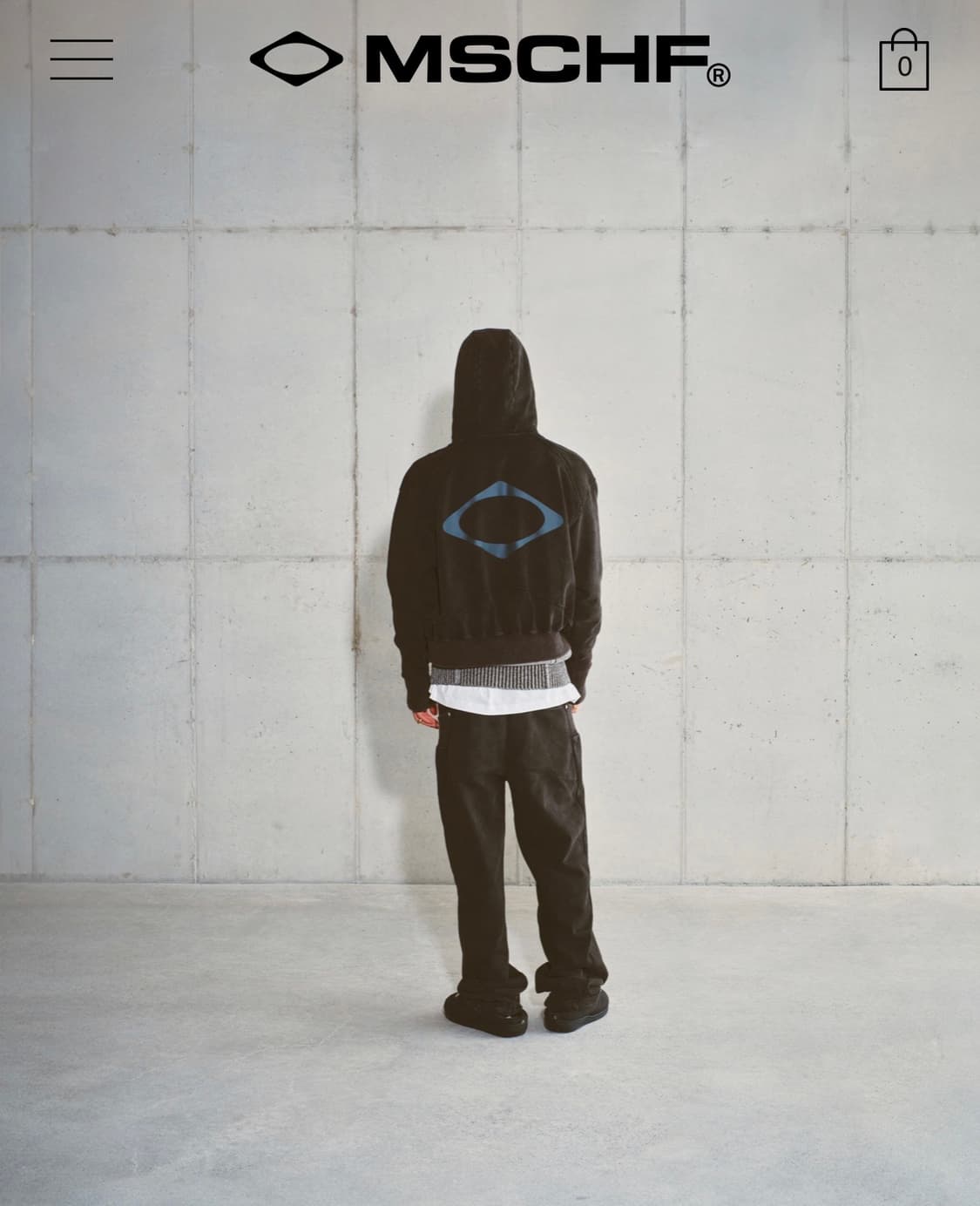 (M) 미스치프 빅포켓 후디 워시드블랙 상품이미지8