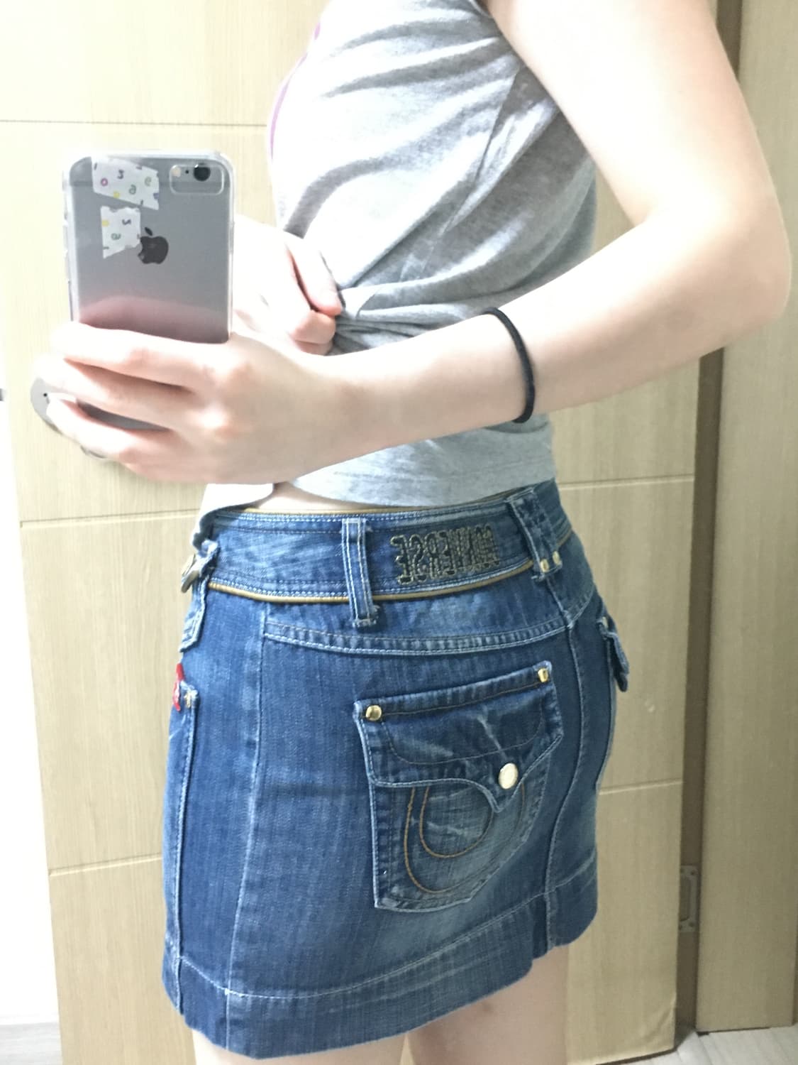 Convers vintage denim skirts 상품이미지7