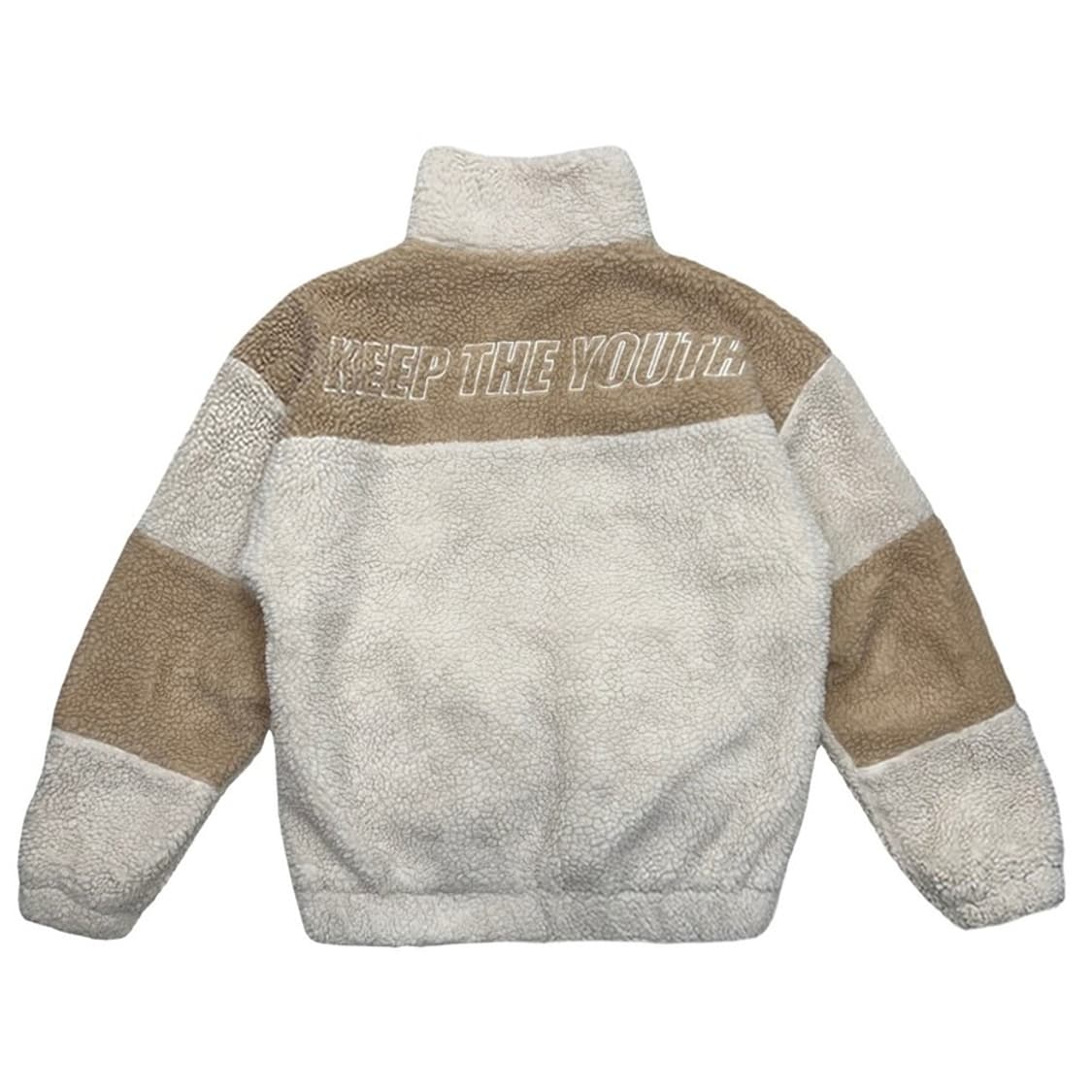 오아이오아이 아이보리 양털 후리스 집업 자켓 M 상품이미지9