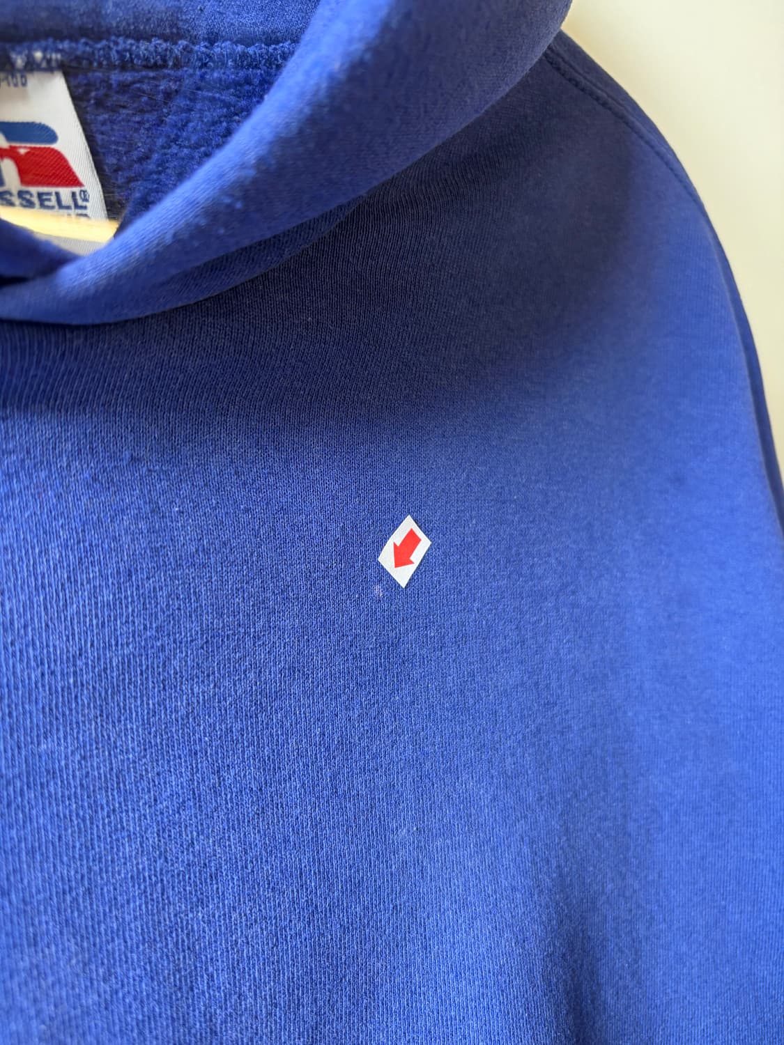 90s 러셀 에슬레틱 50/50 후디 코발트 블루 상품이미지3