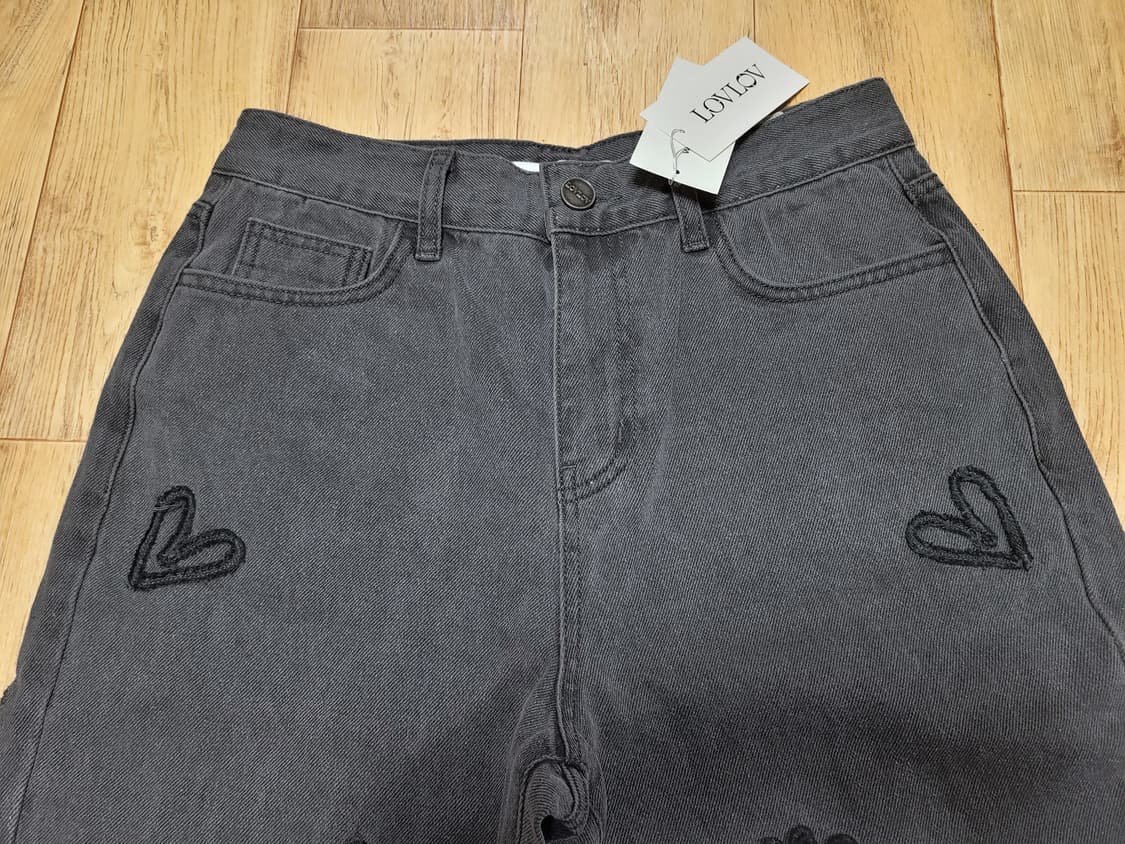 로브로브(LOVLOV) 하트자수 데님 55-66 새상품 상품이미지6