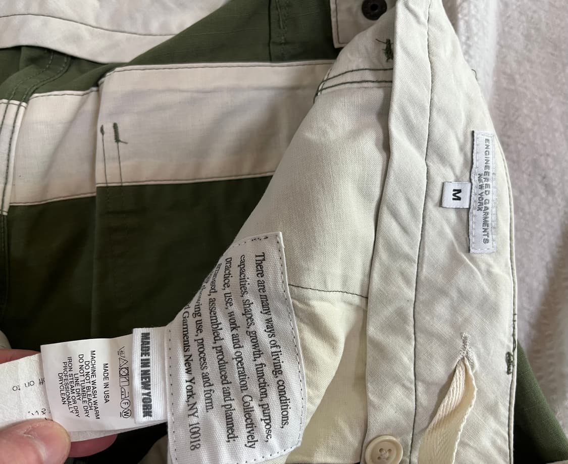 (M)엔지니어드가먼츠 그라운드 팬츠 (올리브) 상품이미지9