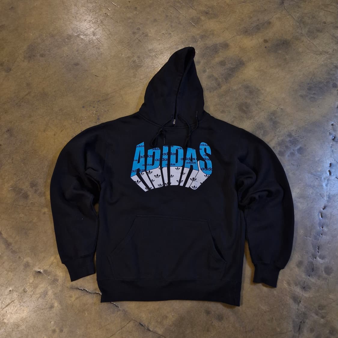 아디다스 올드스쿨 검정 후드티 L 상품이미지1