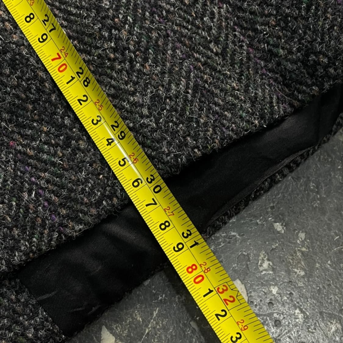 100 캐나다 빈티지 해리스 트위드 해링본 울 블레이저 자켓  상품이미지7