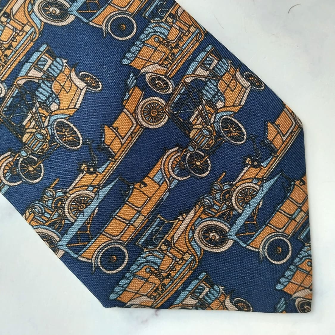 루치아노 소프라니 자동차 패턴 넥타이 9.4cm A+등급 K1764 상품이미지6