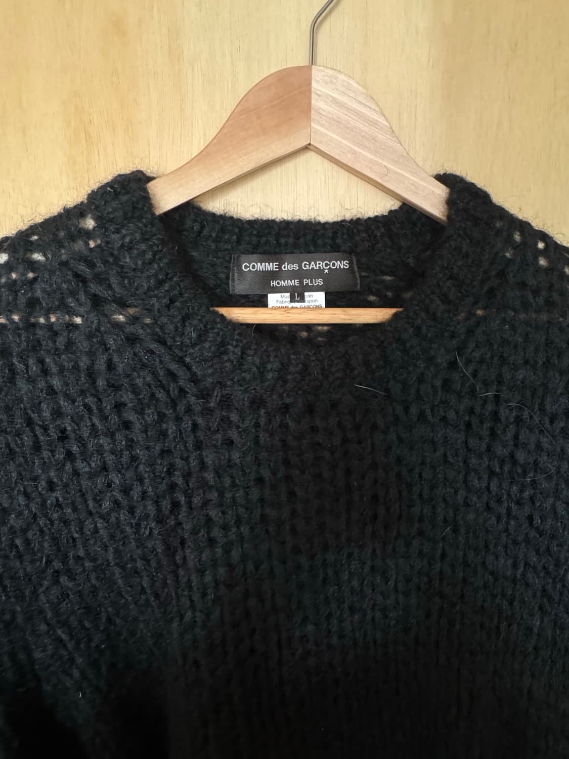 꼼데옴프뤼스 24fw 숏 니트 L 상품이미지2