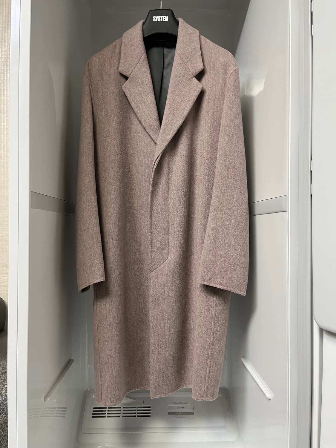 시스템옴므 멜란지핑크 오버핏 핸드메이드 코트 95사이즈 상품이미지1