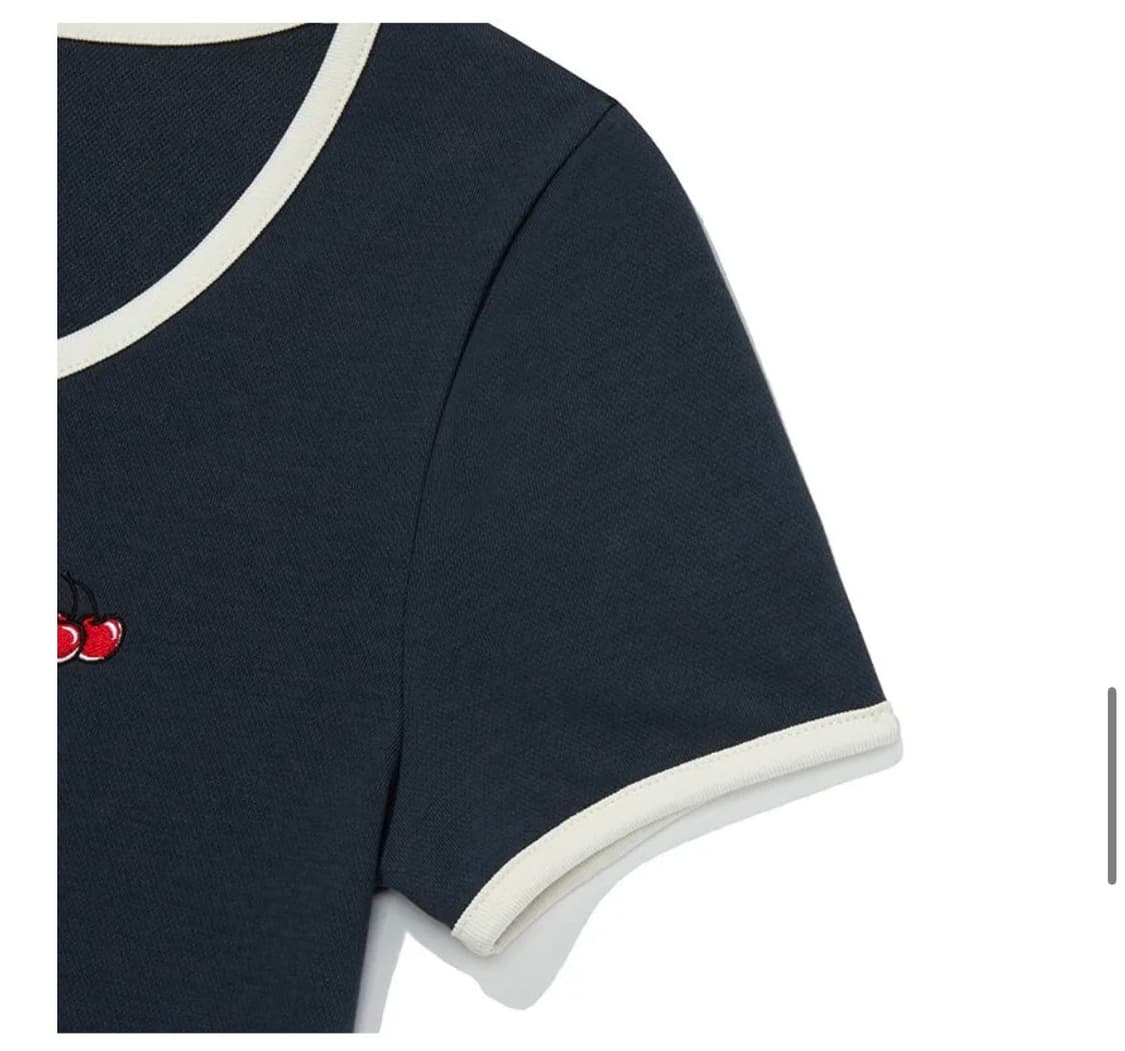 스몰 체리 라운드넥 드레스-다크네이비 상품이미지4