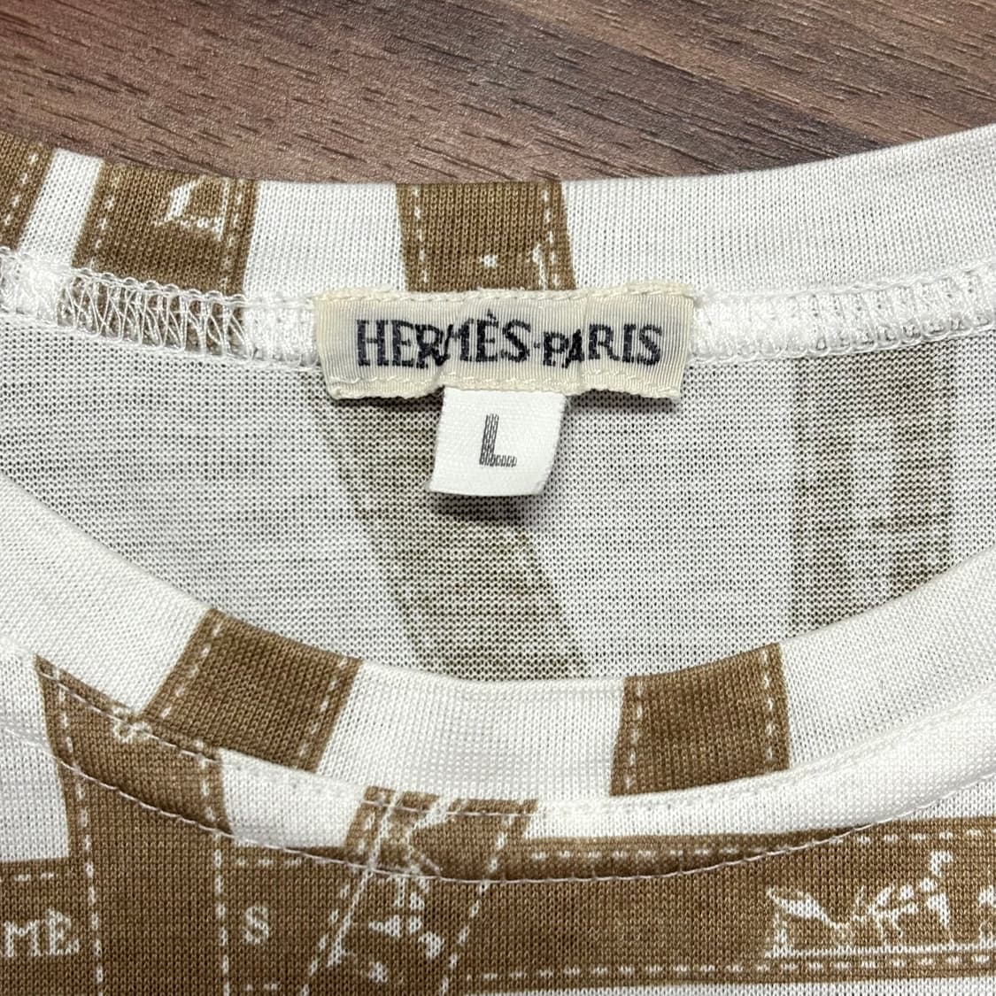 빈티지 에르메스 마르지엘라 시절 이태리제 리본 실키 반팔티 티셔츠 l 상품이미지3