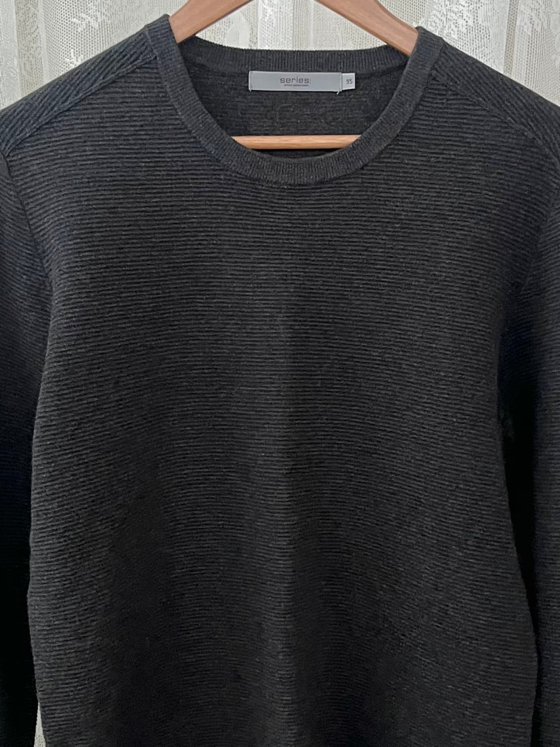 95) 시리즈 21FW 캐시미어 블렌드 코튼 니트 차콜 상품이미지3