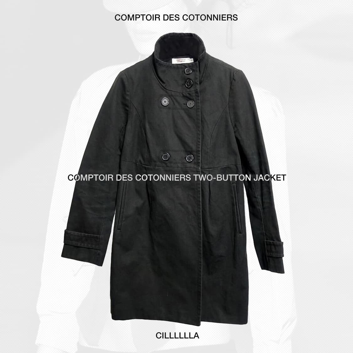 COMPTOIR DES COTONNIERS 꼼뜨와 데 꼬또니에 투버튼자켓 상품이미지1