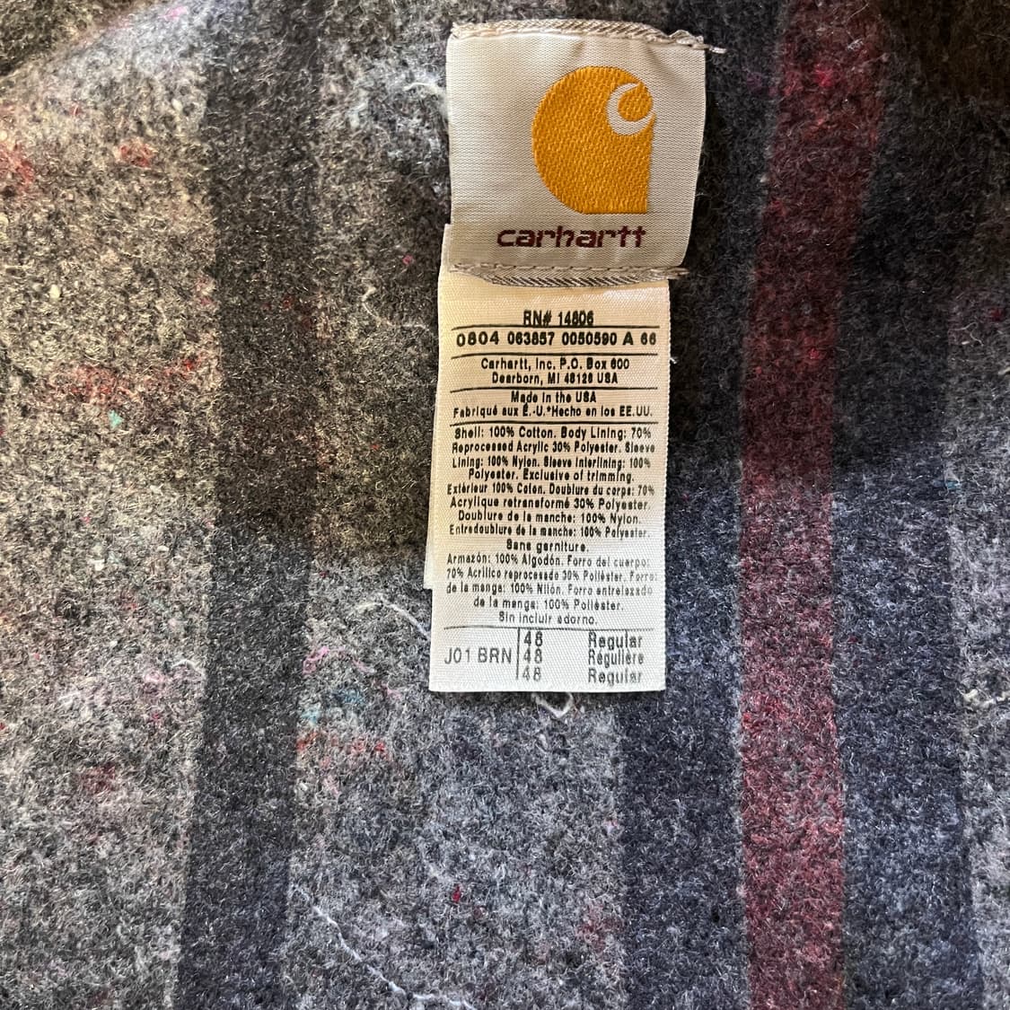 [48] 00s USA 빈티지 칼하트 디트로이트 J01 BRN 상품이미지4