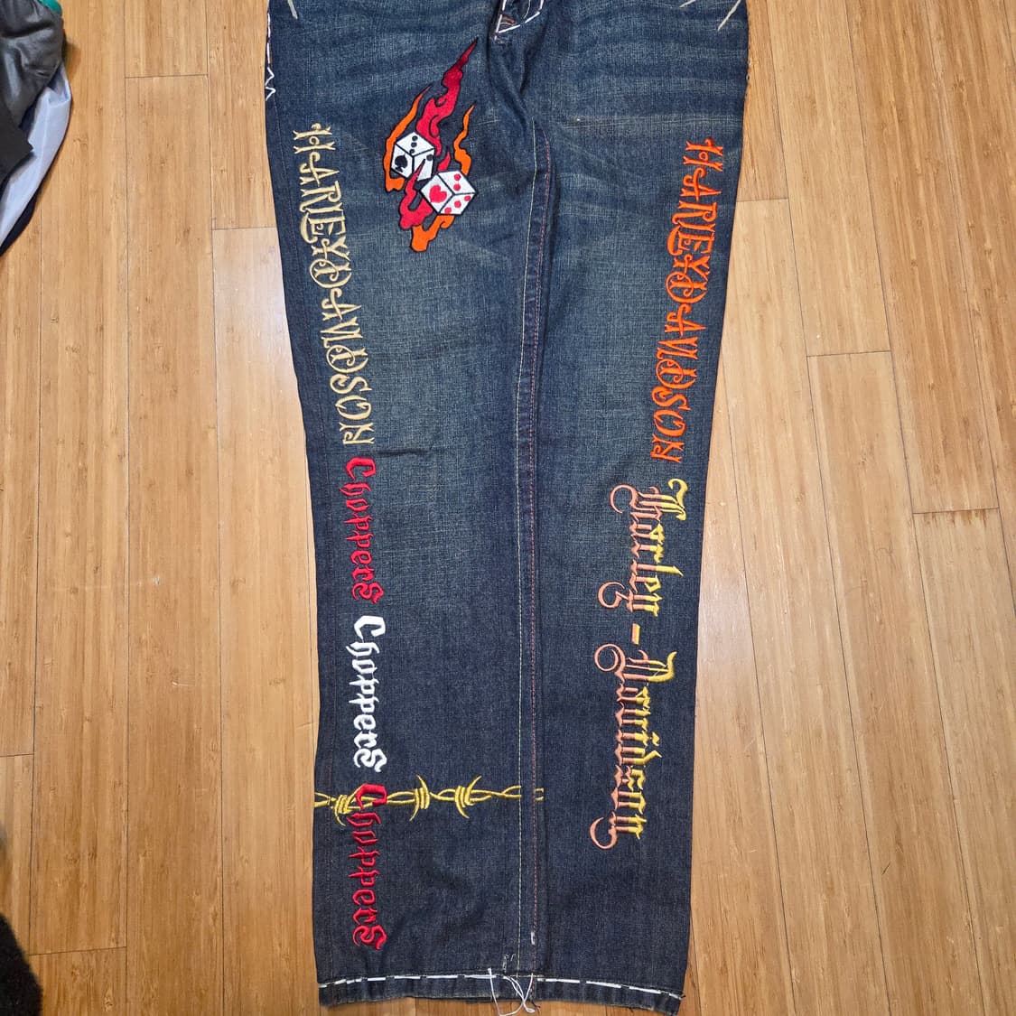 Y2K 라구나비치 스티치 커스텀 데님팬츠 (32in)

 상품이미지3