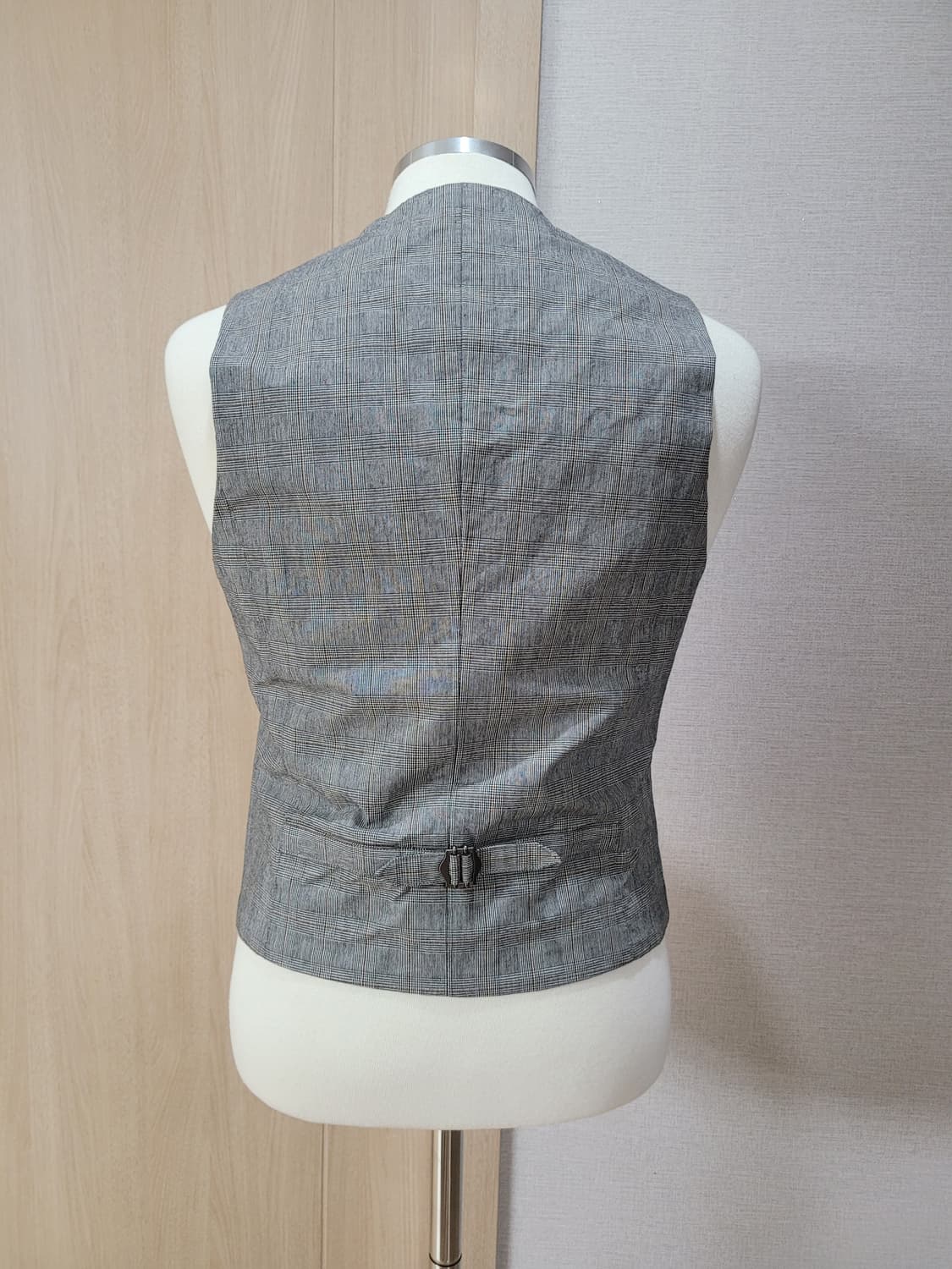 스파오포맨 SPAO for men 5버튼 체크 베스트 100 그레이 상품이미지6