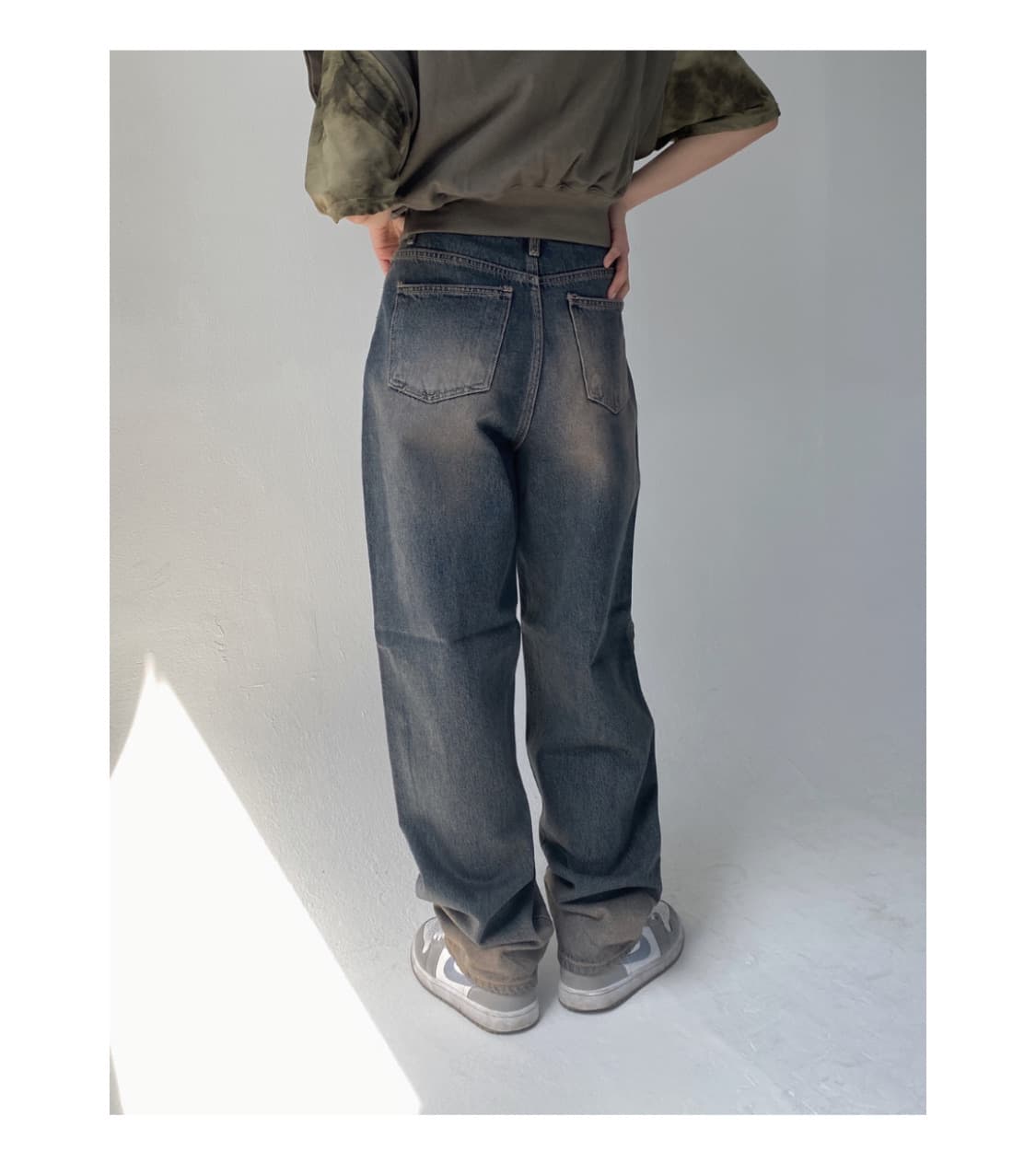 ootj 도매택 워싱 청바지 데님 팬츠 상품이미지2