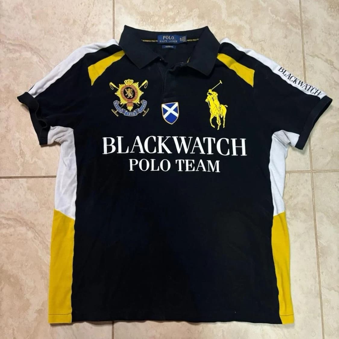 대장급 폴로 랄프로렌 빅포니 치프키프 블랙워치 폴로 팀 카라티 블랙 상품이미지1