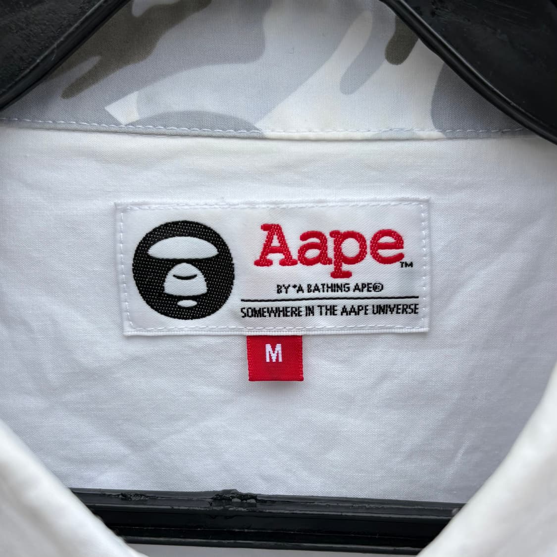  Aape Patch Logo White Overshirt 상품이미지8