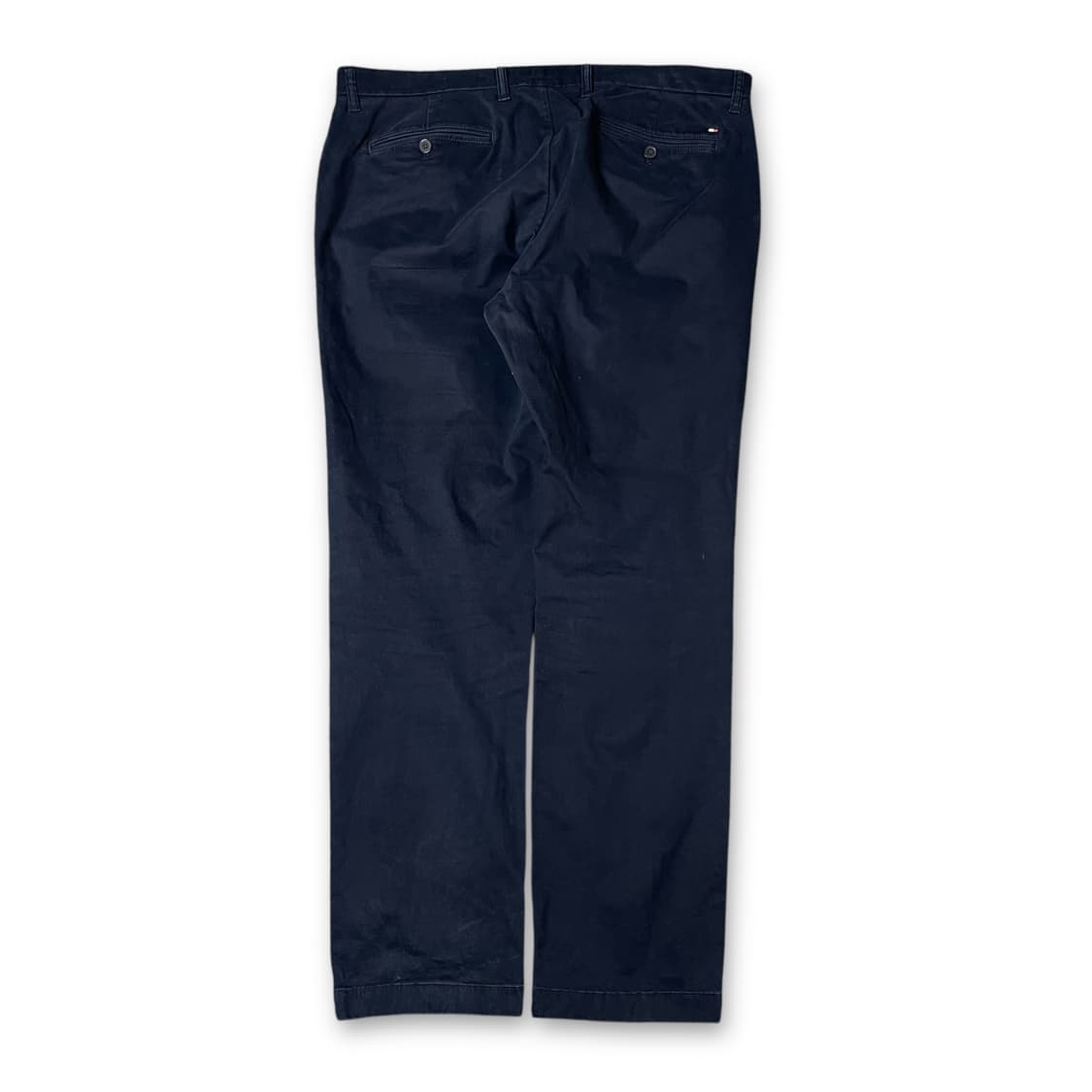 (36)타미힐피거 네이비 핀턱 스웨이드 코튼 팬츠 슬림핏 상품이미지2