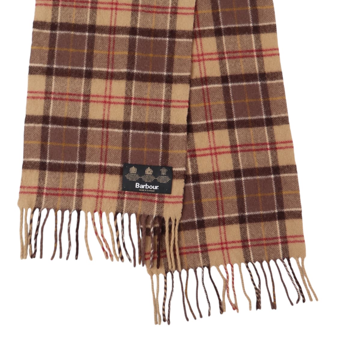 바버 베이지 체크 울 머플러 상품이미지5