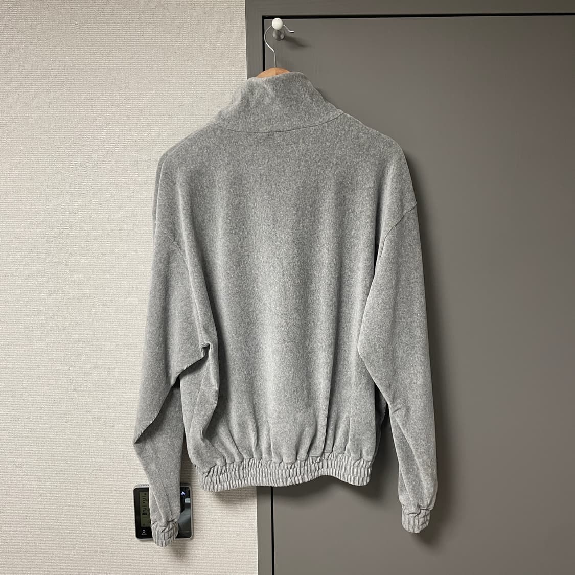 51퍼센트 하프집업 CURVED ZIPPER ANORAK - Grey 상품이미지6