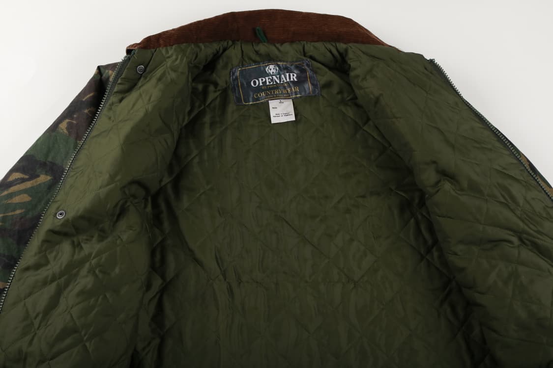 [L] OPENAIR 빈티지 UK 카모 왁스자켓 상품이미지5