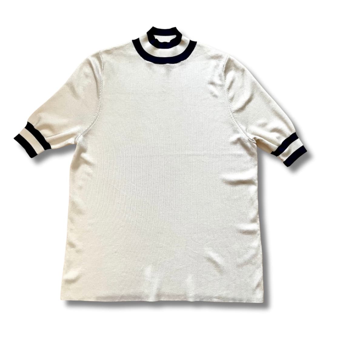 IRIS & INK ivory & black knit top 상품이미지3