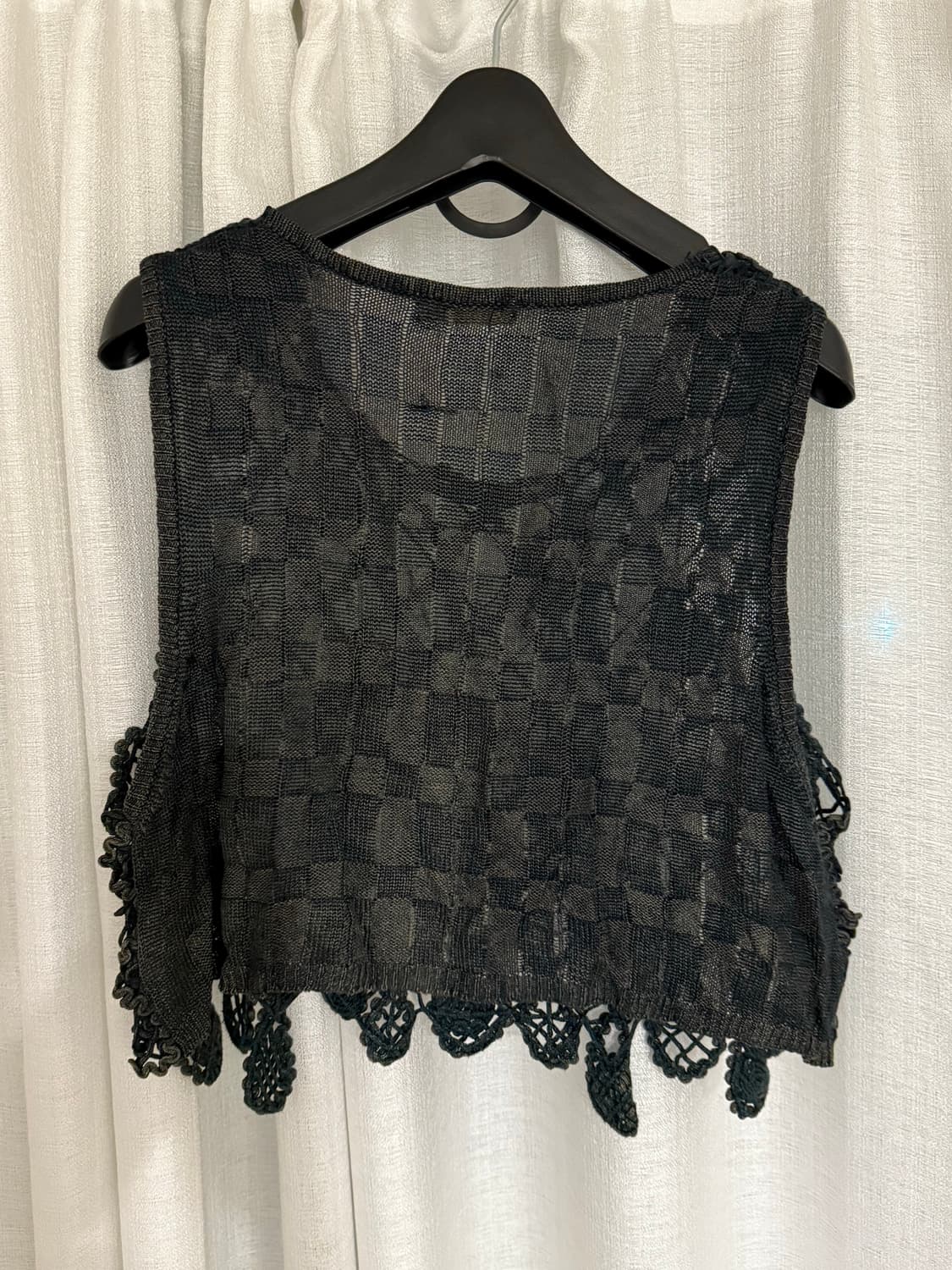 빈티지 그물 조끼 상품이미지2