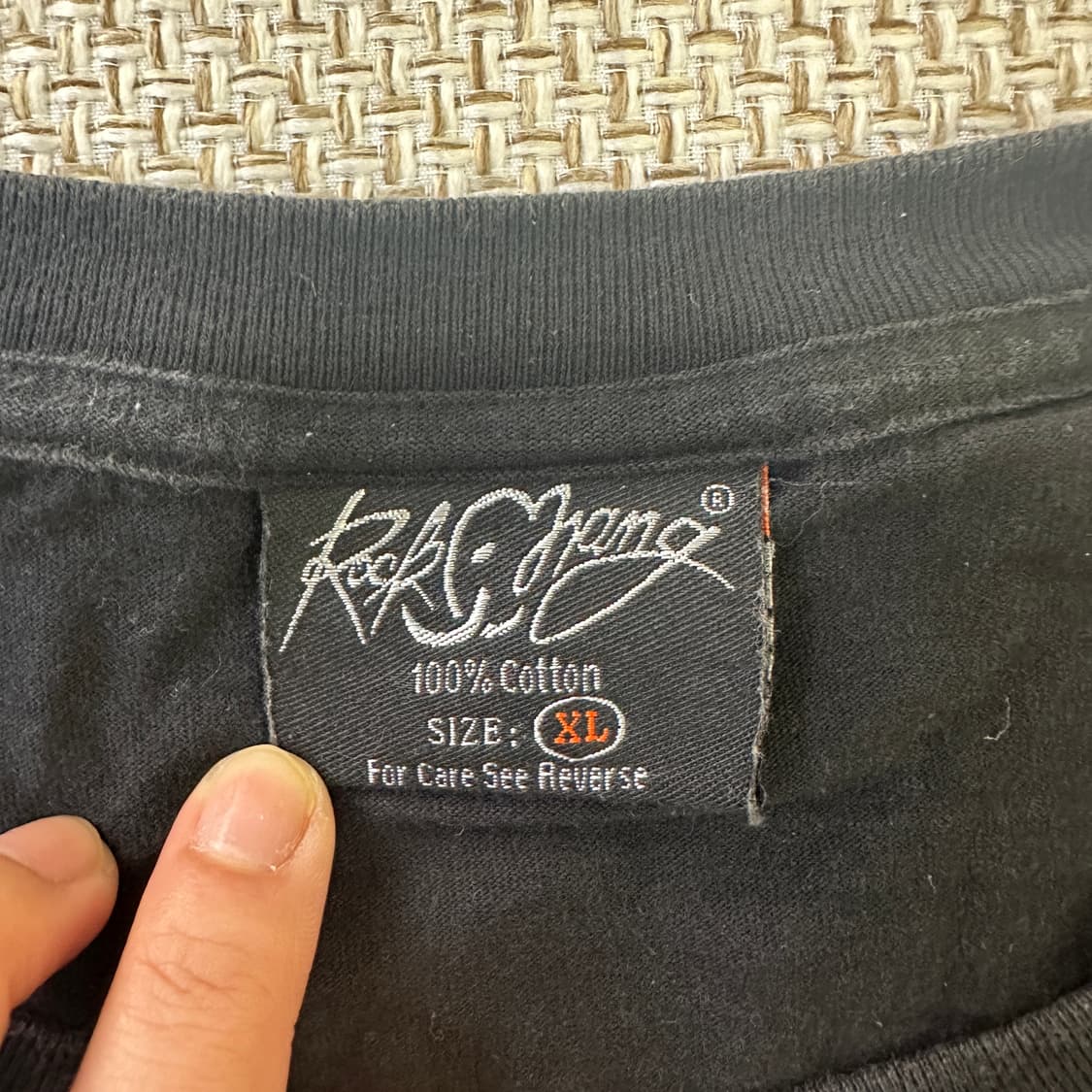 XL 락창 빈티지 프린팅 반팔티 0421D 상품이미지2