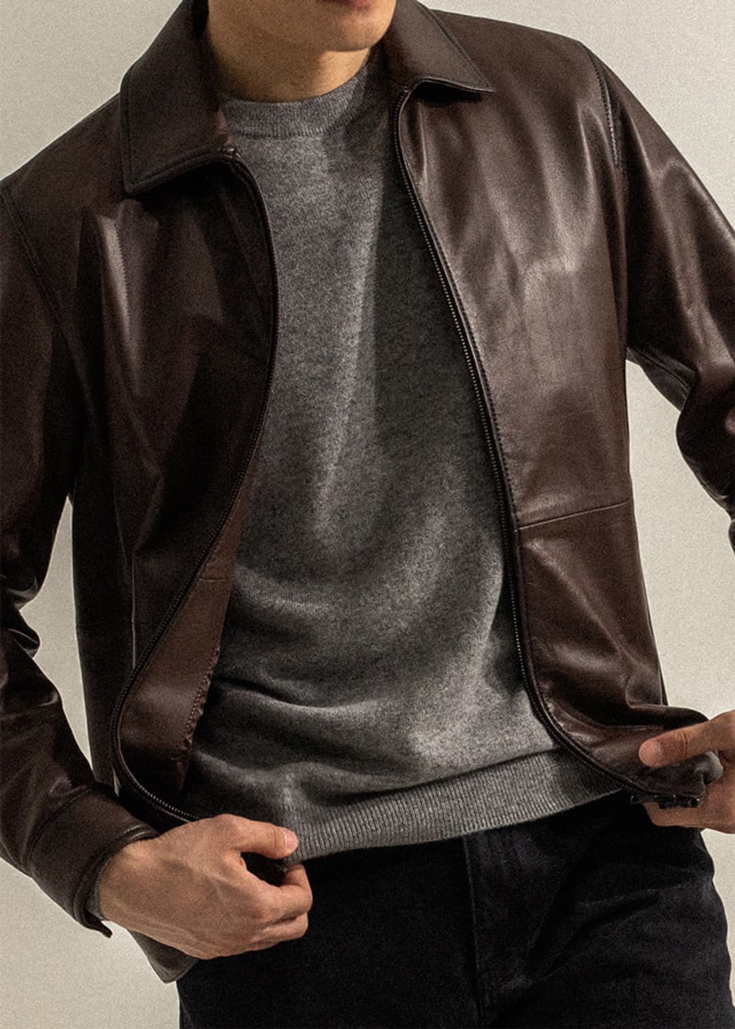 LESSGETMORE(레스겟모어) Lamb Skin Jacket 상품이미지3