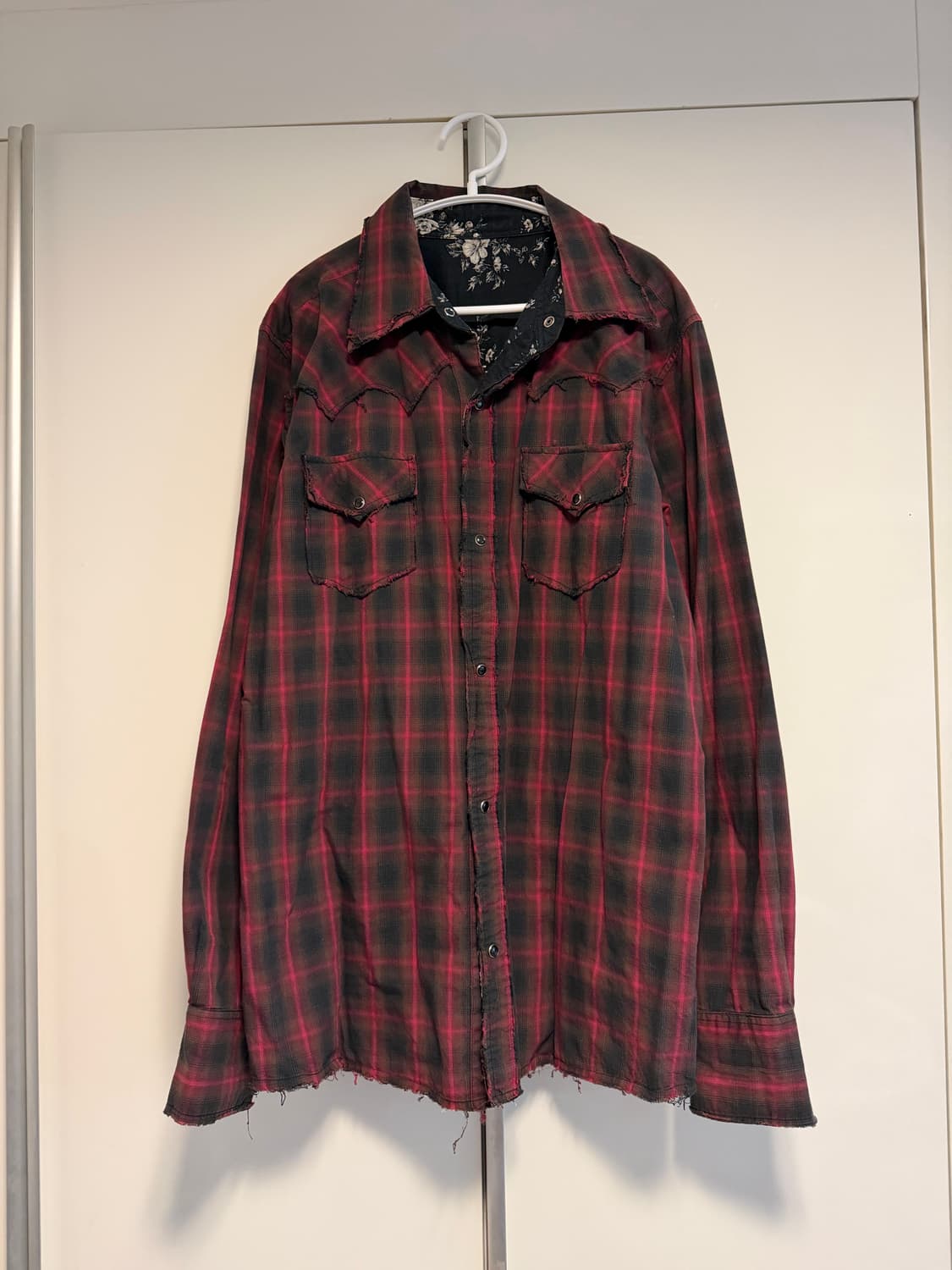 빈티지 컷오프 체크 웨스턴 셔츠 (리버서블) 상품이미지1