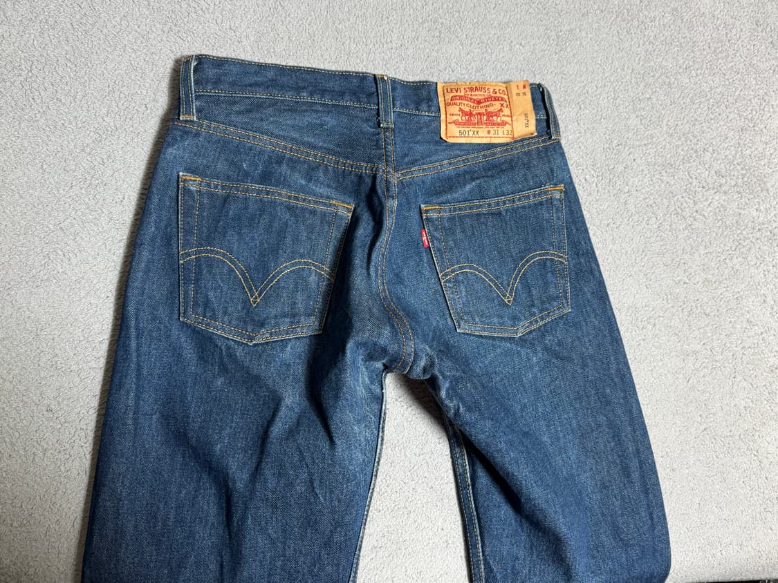 리바이스 501XX 진청 데님 청바지 05년 도미니카 생산 31/32 상품이미지2