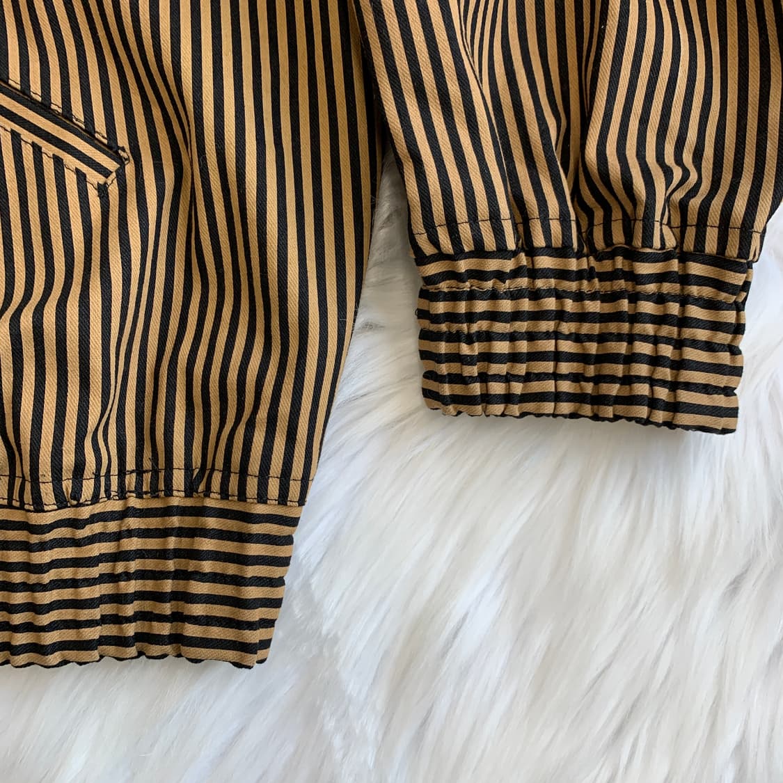 아조바이아조 핑크 라벨 스트라이프 봄버 자켓 1677 상품이미지7