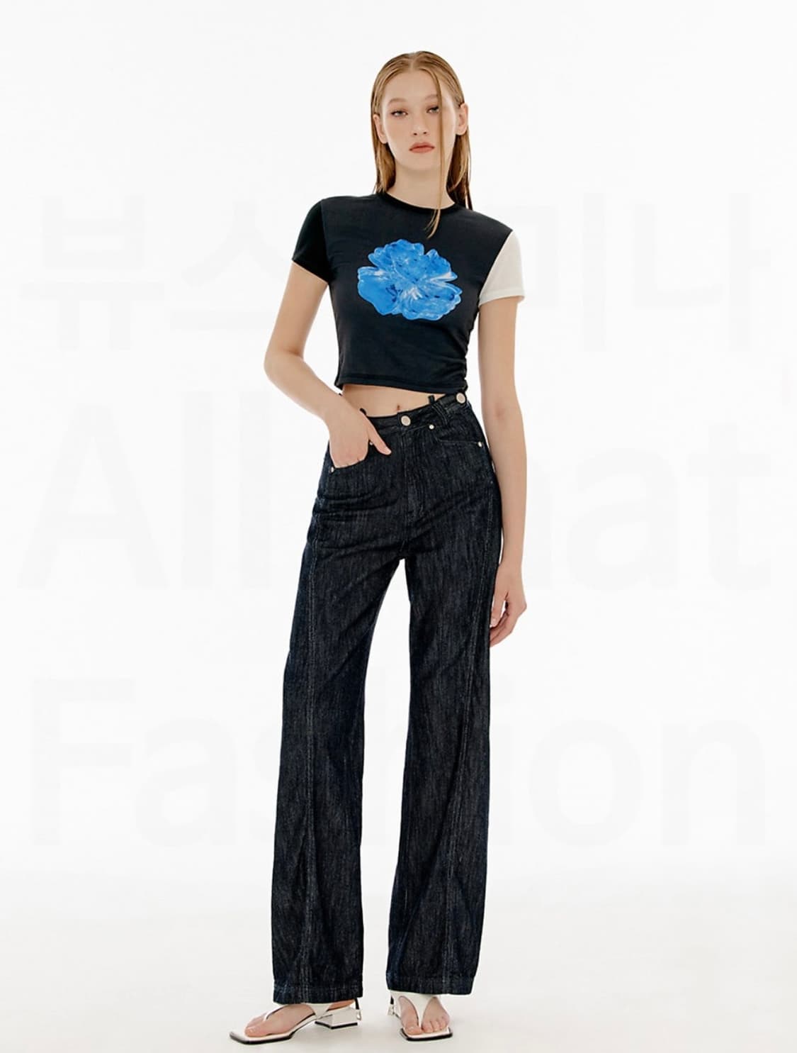 YUSE 유즈 생지 데님 팬츠 상품이미지4