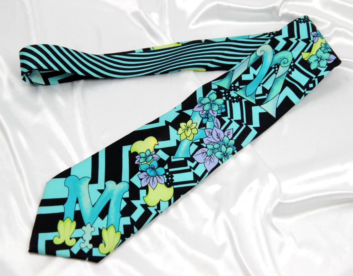 베르사체 9.1cm B+등급 남자 명품 넥타이 상품이미지2