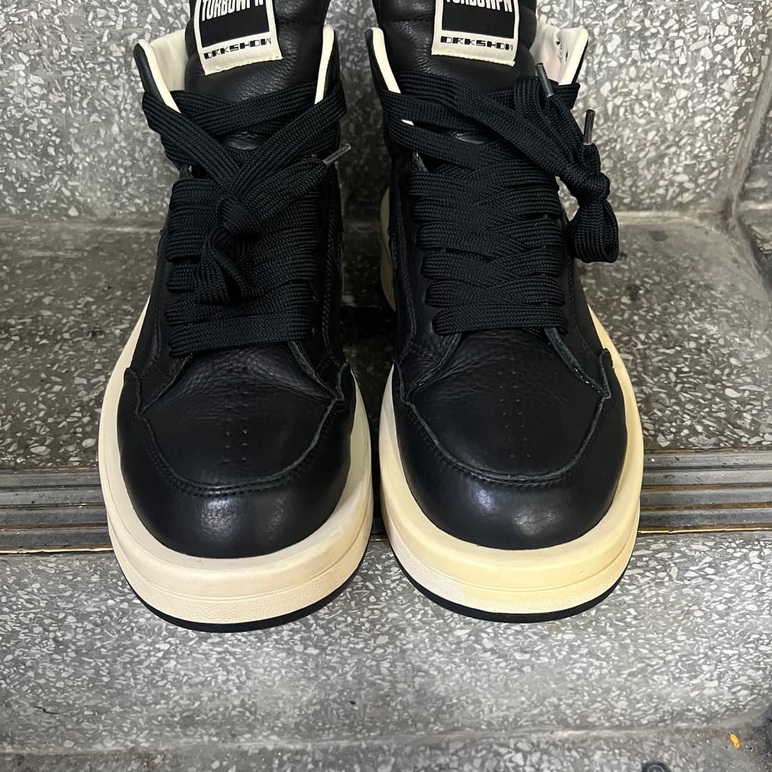 컨버스 x 릭 오웬스 다크쉐도우 터보웨폰 블랙 크림  상품이미지3