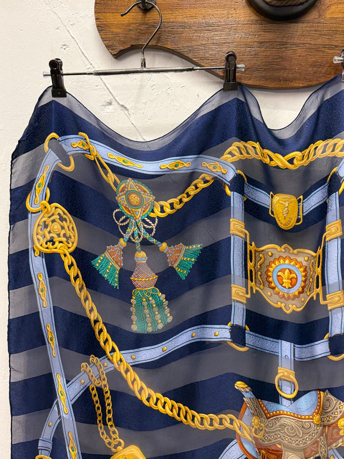 TRUSSARDI Chiffon Equestrian Scarf 상품이미지4