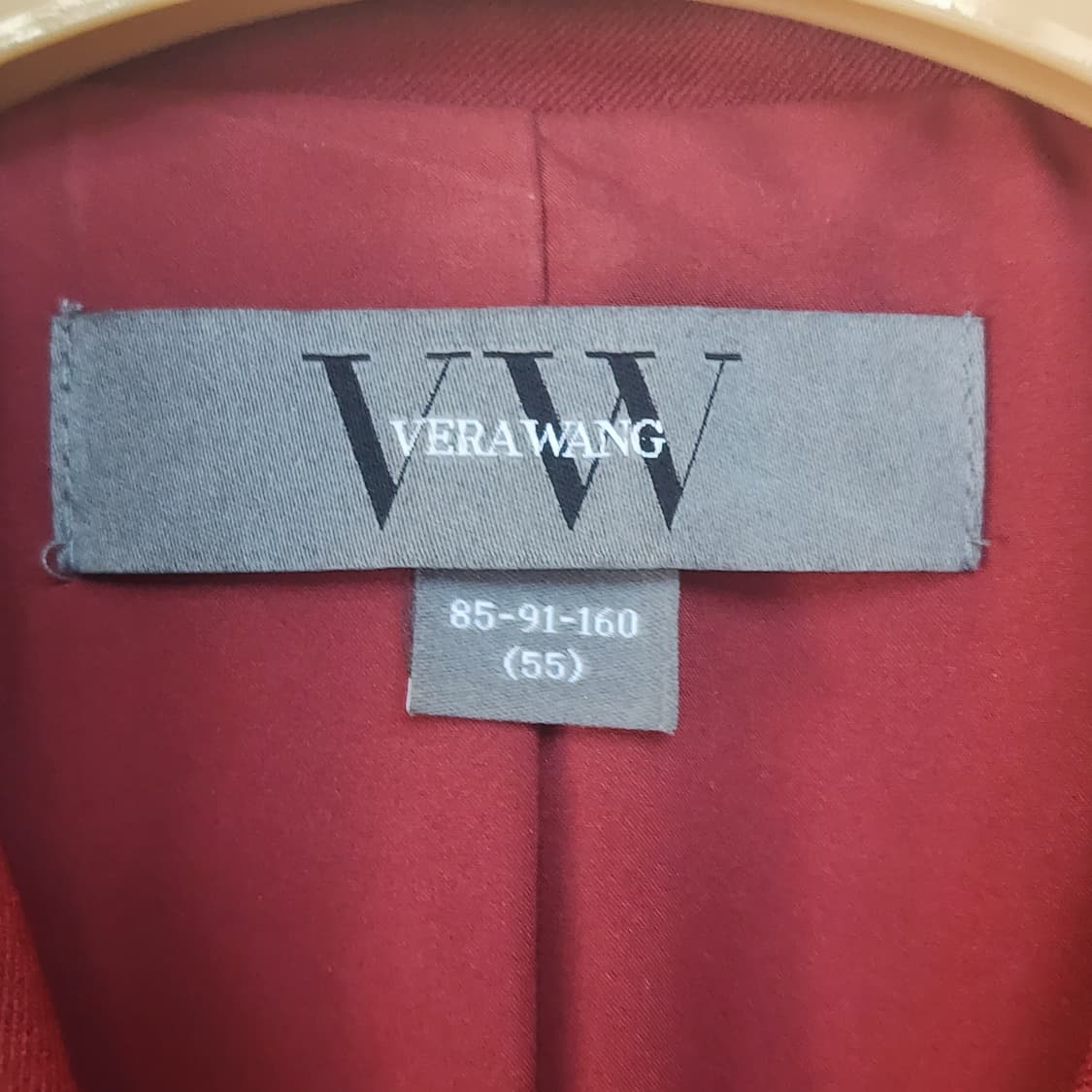 베라왕 레드 모직 롱 코트 상품이미지3