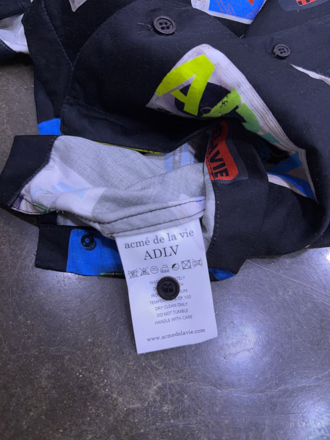 ADLV 아크메드라비 카세트 반팔 오픈 카라넥 셔츠 1사이즈 상품이미지6