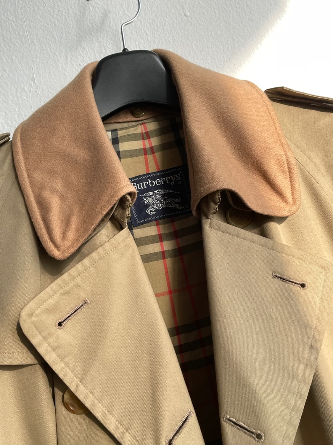 버버리 울 카라 더블 트렌치 코트  상품이미지9