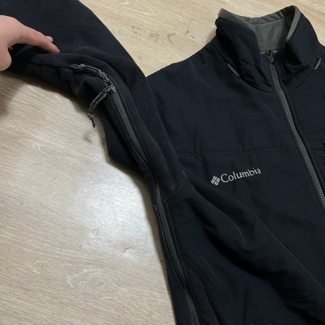 컬럼비아 티타늄 베이직 기모 바람막이 집업자켓 [블랙] L/100 상품이미지7