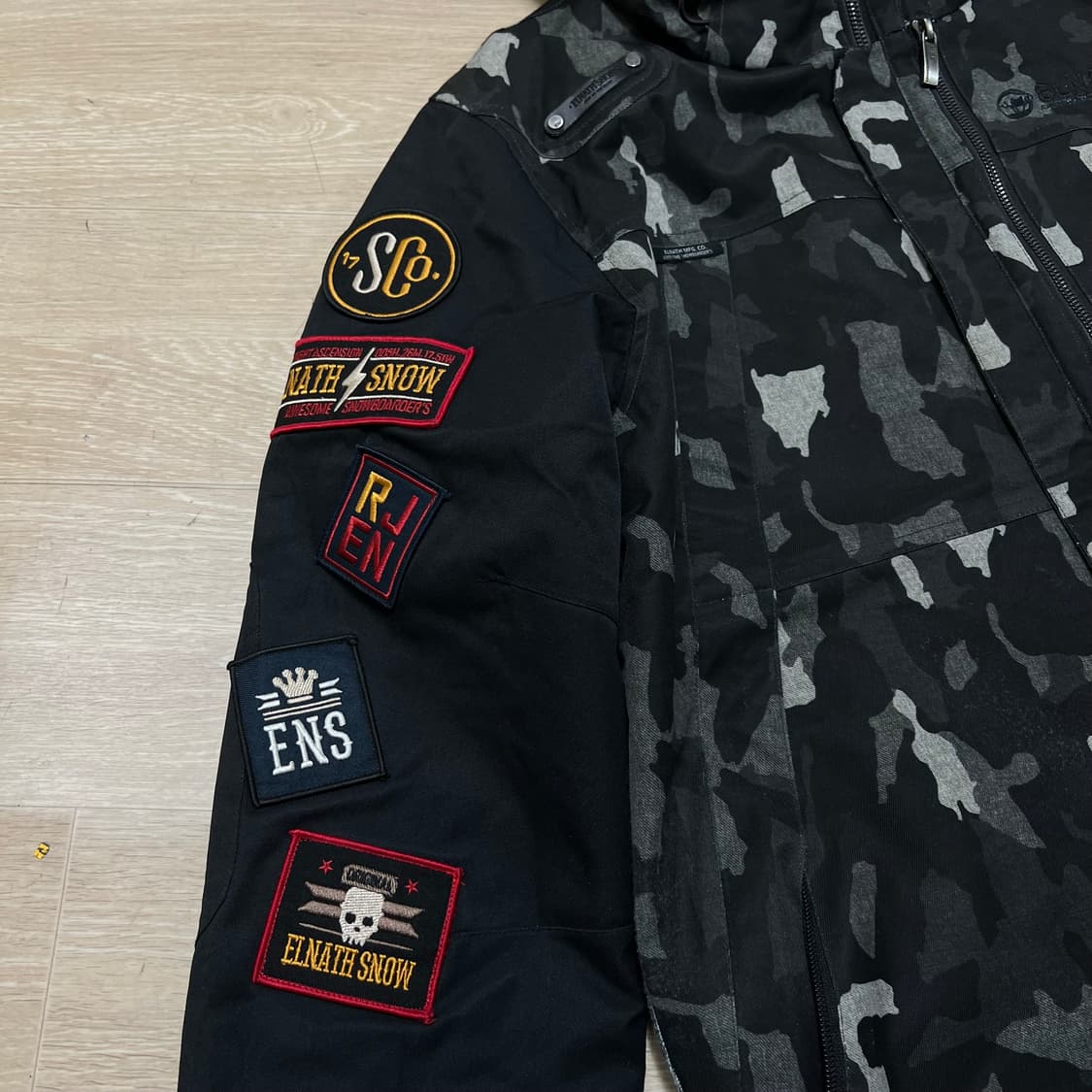 엘나스 밀리터리 와펜 스키복 보드복 스키점퍼 [카모플라쥬] M/95 상품이미지6