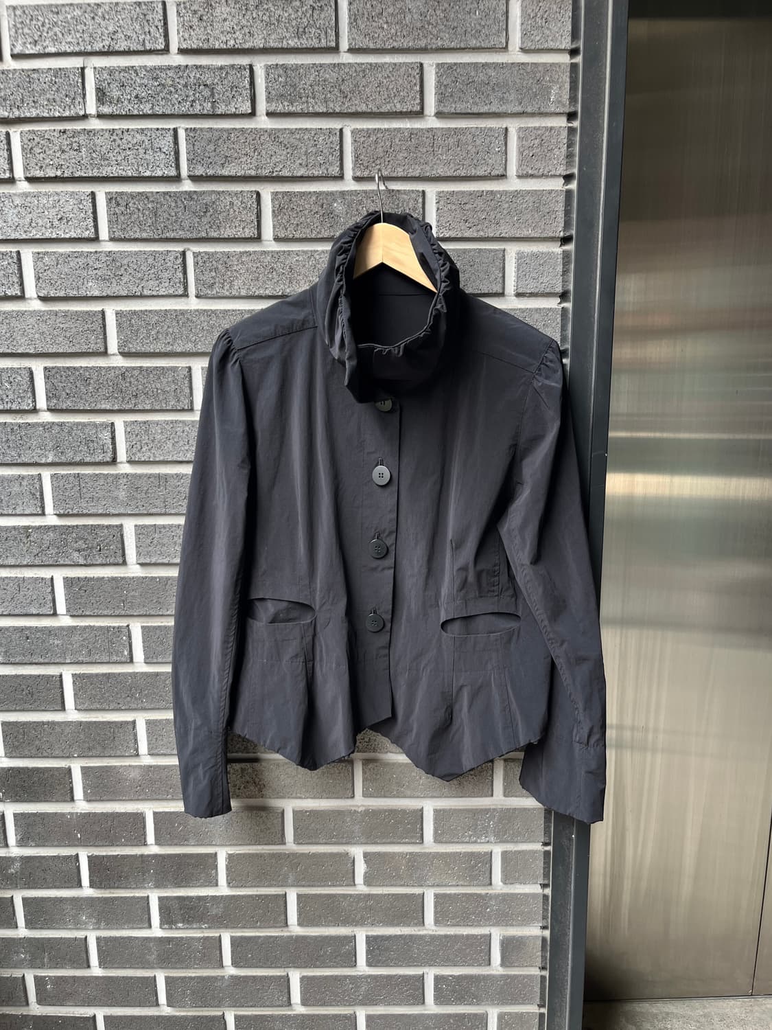 Joy Alpine 벌룬 카라 자켓 블랙 상품이미지2