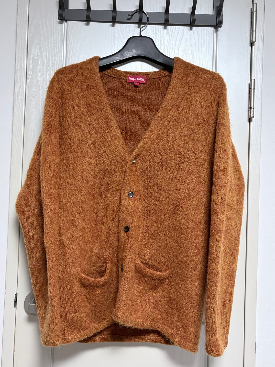 슈프림 키드모헤어 가디건 L 오렌지 상품이미지3
