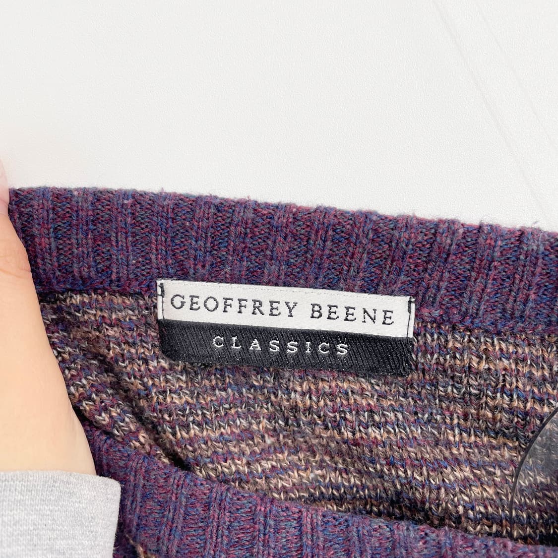 F2 Geoffrey Beene 빈티지 패턴 니트 XL사이즈 상품이미지4