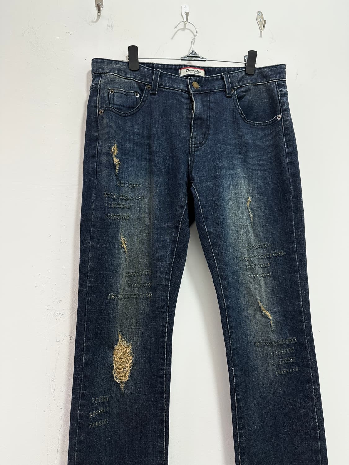 Vintage distressed denim pants 상품이미지4