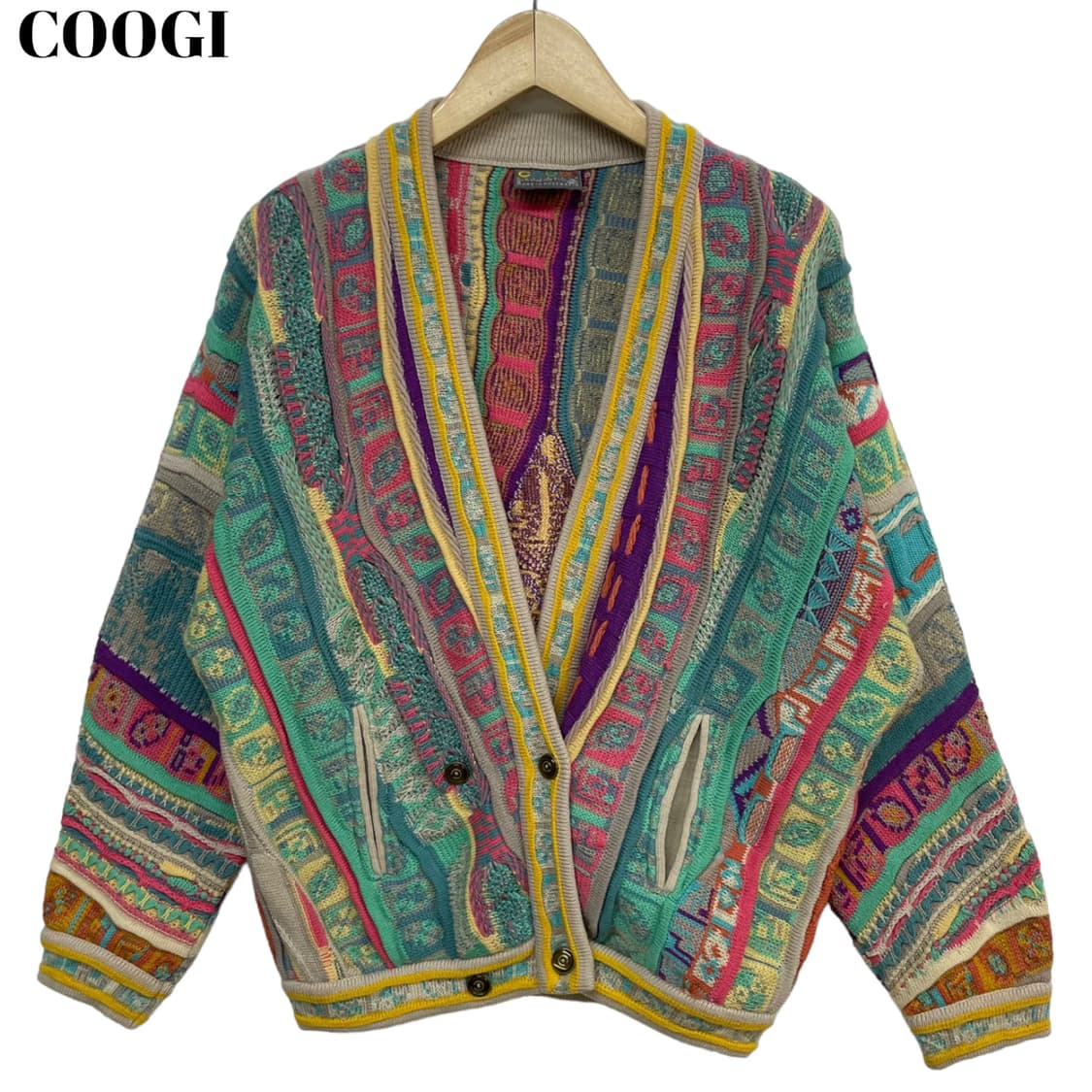 Coogi Cable Cardigan Knit 상품이미지1